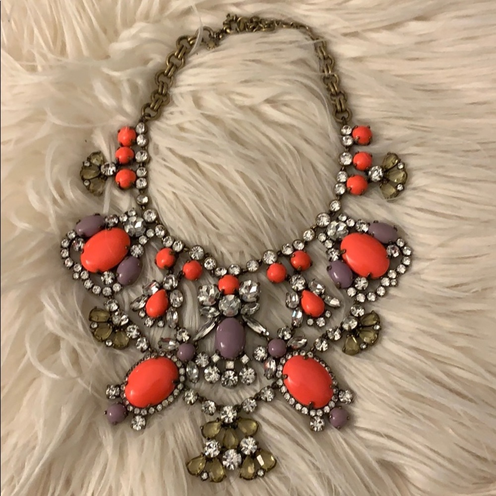 J. Crew Large Jeweled Necklace